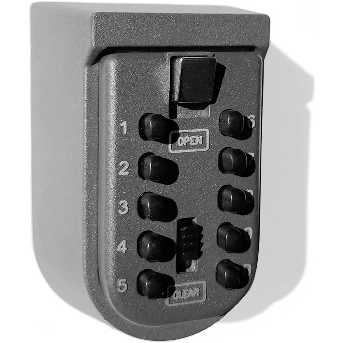 Key Lock Box for Outside Wall Mount,  Spare Key Storage Box, 10-digits Combination Lockbox Push Button Key Keeper Box for  Indoor & Outdoor Realtors Landlord Property Management