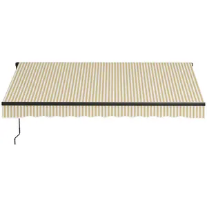 heavy duty 280gsm polyurethane coated sun shelter with complete mounting parts for courtyard living and outdoor light rain shielding