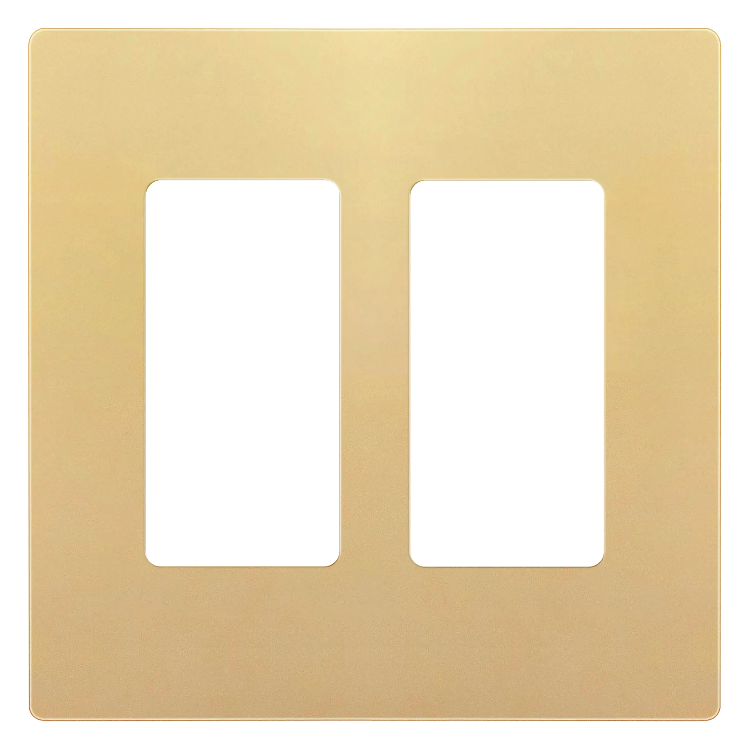 Enerlites - SI8832-GD Gold 2-Gang Screwless Wall Plate