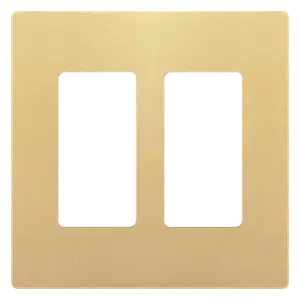 Enerlites - SI8832-GD Gold 2-Gang Screwless Wall Plate