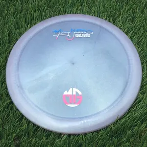 Discraft Elite Z Color Shift Thrasher with Missy Gannon Signature Team Discraft Co-Captain - MG Small Logo Stamp - 172.4g - Blurply Grey