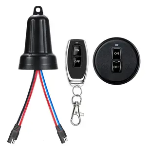 Waterproof Remote Switch 12V,Mini Wireless Switch 5V/12V/48V/10A Relay with SAE Plug,with 328FT Long Range for Agricultural Sprayers,Spray Pumps,LED Light,Fan.