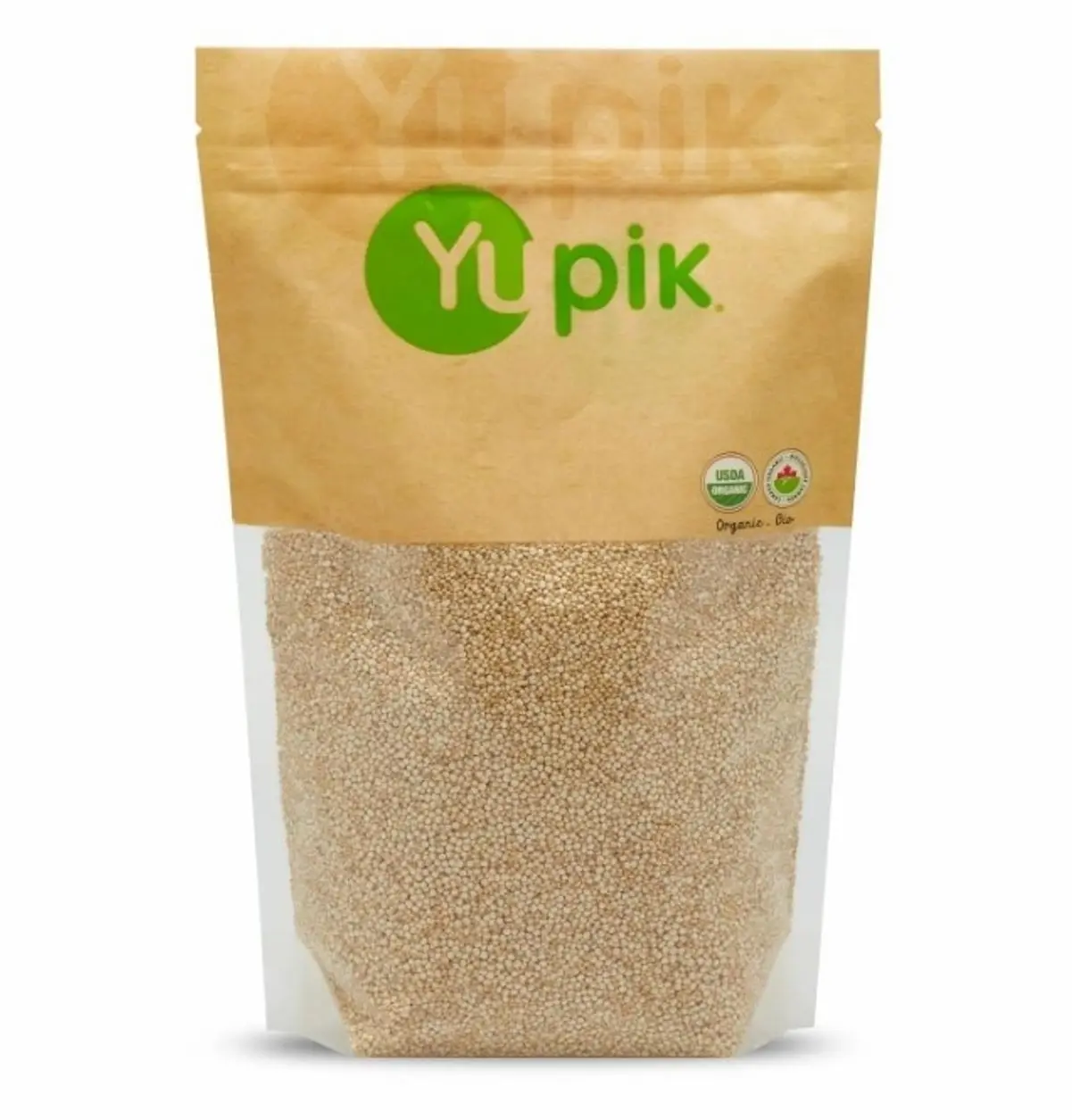 Organic White Quinoa, 2.2 lb (35.2 oz), Non-GMO, Gluten-Free, Kosher, Vegan, Raw White Grains, Unsalted, Oil-Free, Plant-Based Protein, Source of Fiber, Great Replacement for Rice & Pasta