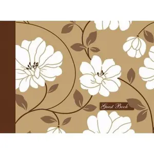 USED-Gold Flower Guest Book by New Holland Publishers (Hardcover)