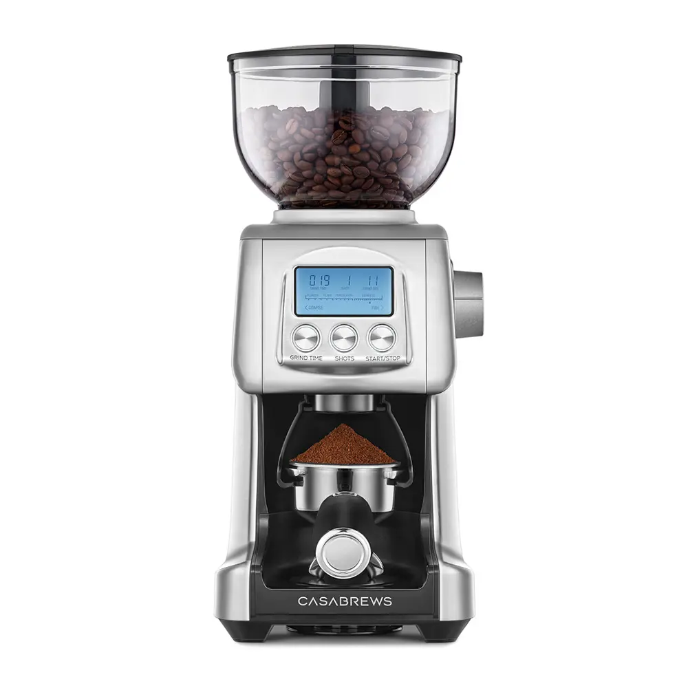 CASABREWS Tornado Conical Burr Coffee Grinder - 77 Precise Grind Settings, Large Hopper, US Plug, Espresso-Compatible for Home & Office Use