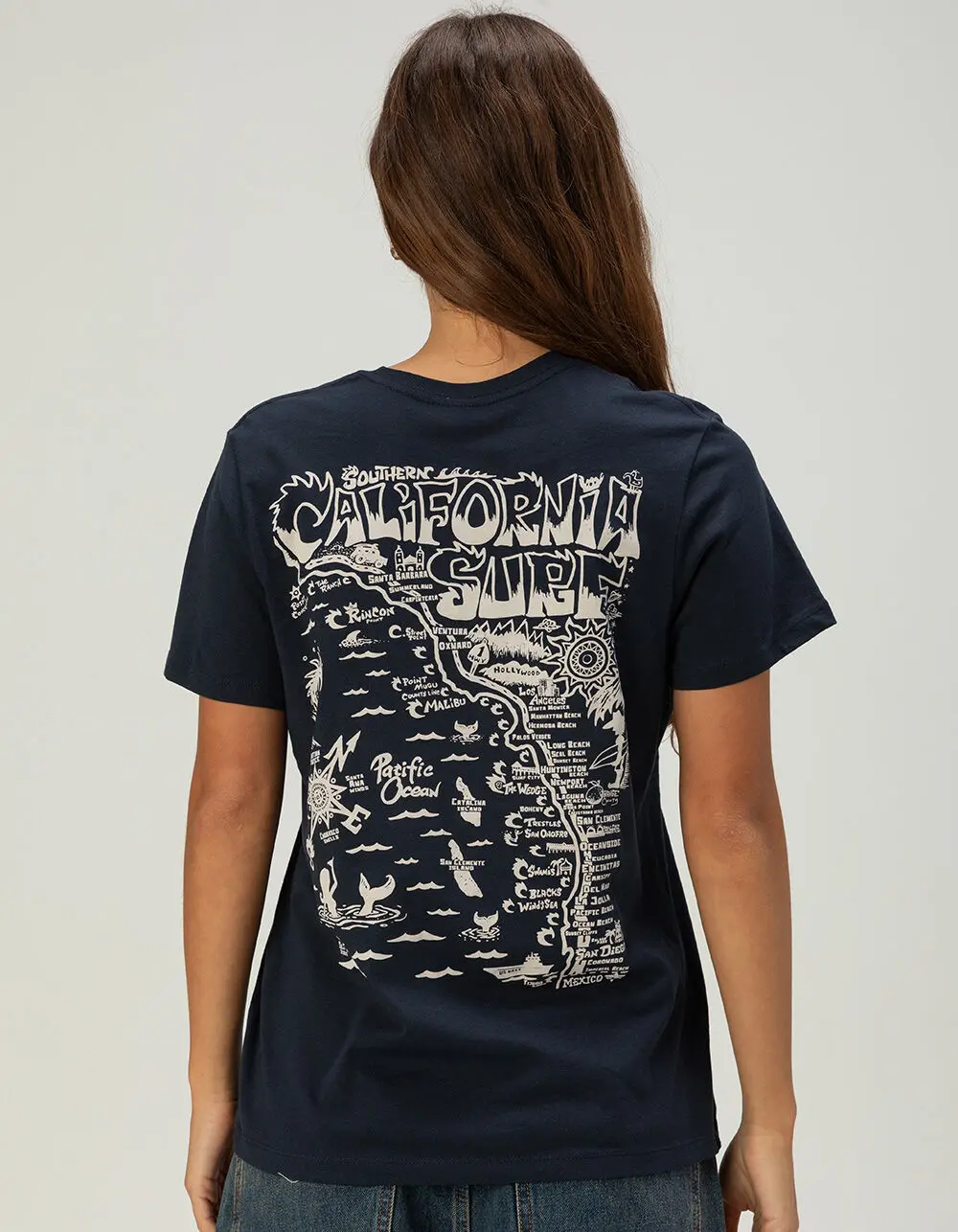 DISTANT LOCAL Southern California Womens Tee