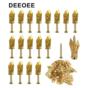 DEE0EE 200PCS Self-Drilling Drywall Anchors and Screws Kit, 12x30mm, No Pre-Drilling Needed, Supports Up to 66 lbs, Ideal for Home and Office Organization- Holds Pictures, Shelves, Decor (Anchors & Screws Included)
