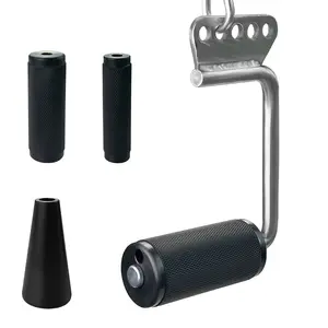 Arm Wrestling Handles, Fat Armwresting Training Equipment LAT Pulldown Attachments D Handle, V Bar Cable Machine Attachments, Gym Handles for Forearm, Wrist Strength Training Equipment