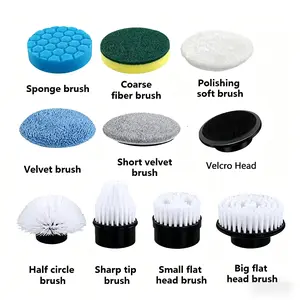 9 Pack Replacement Brush Heads for Electric Spin Scrubber | Only Fits Our Store Adjustable Speed Models, No Handle & No Main Unit Included