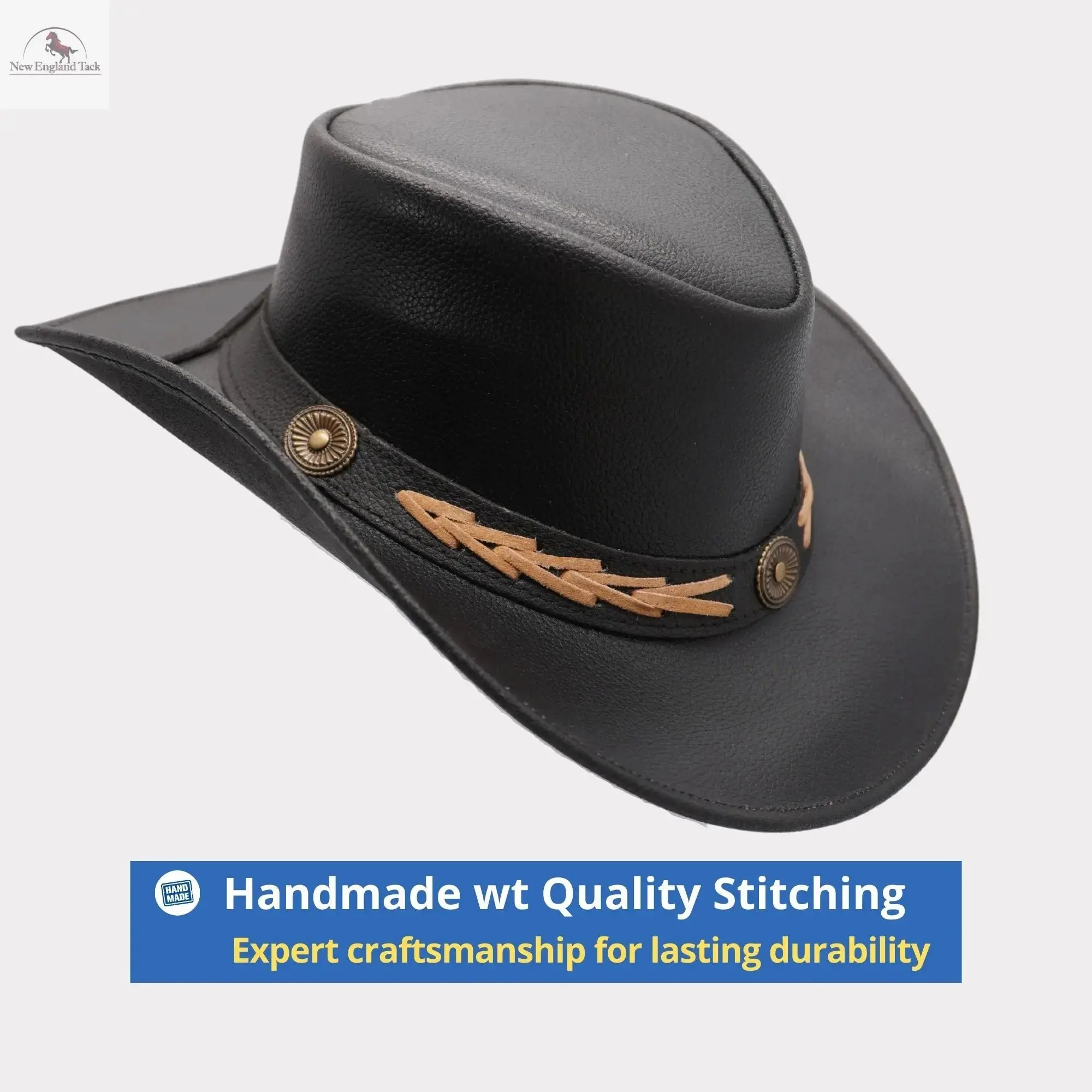 RESISTANCE Premium Australian Style Leather Cowboy Hat  display picture 2
