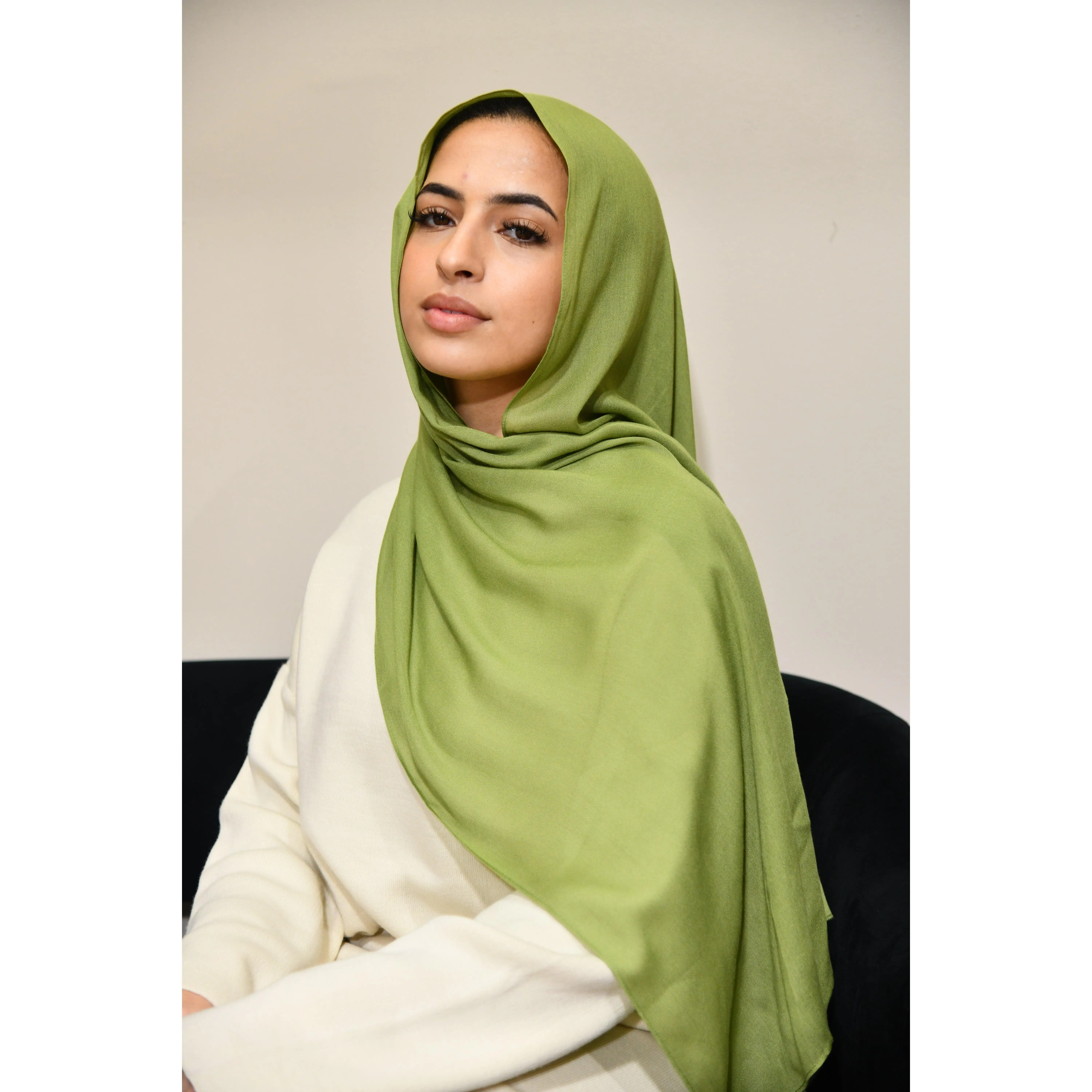 Premium Modal Hijab - Mosstone