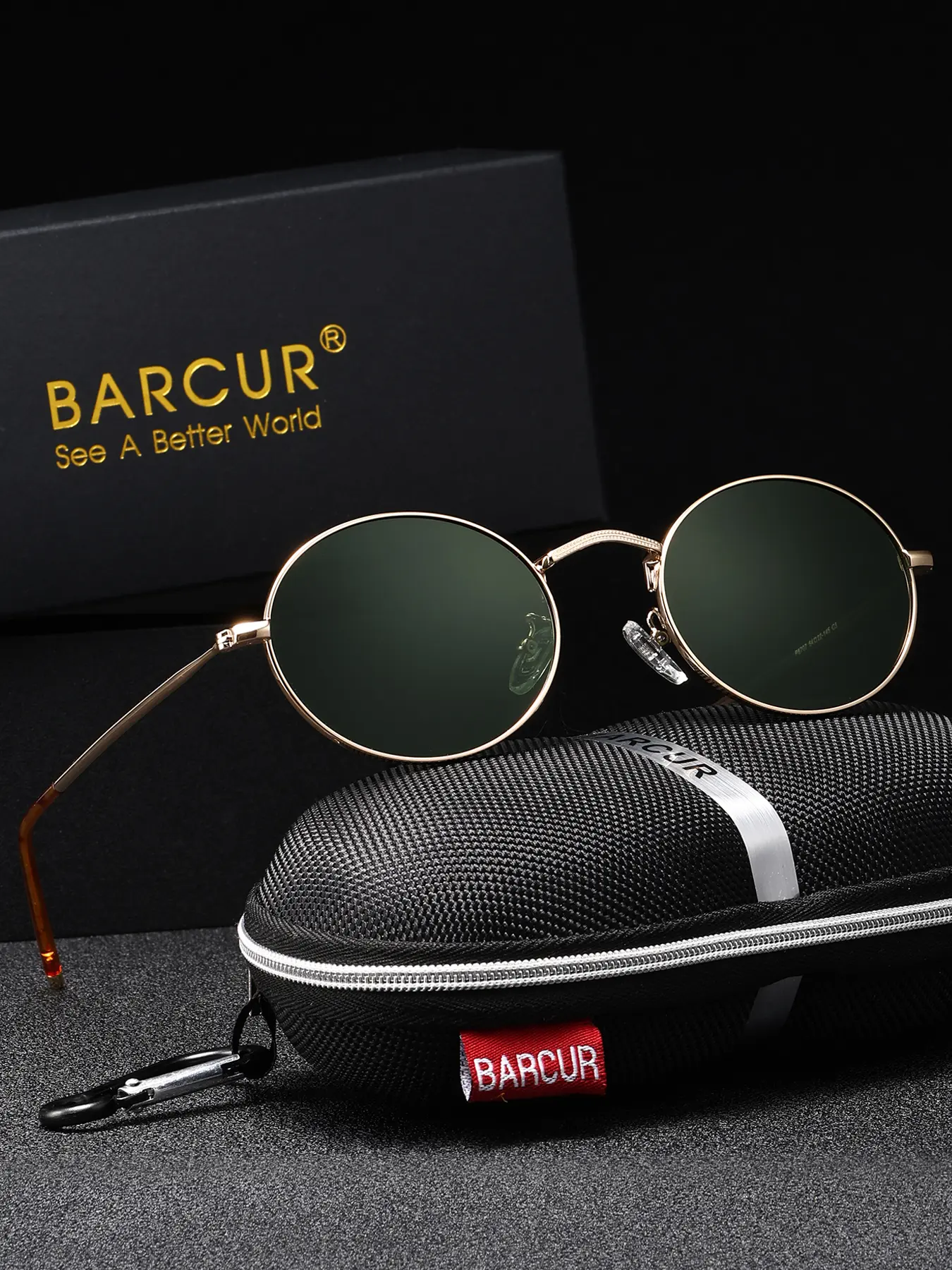 Retro Oval Polarized Sunglasses with UV400 TAC Lenses SOJOS Retro Oval Sunglasses for Women Men Trendy Sun Glasses  main image 2