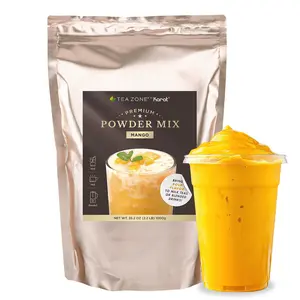 Tea Zone Premium Mango Powder Mix - 2.2 lbs Bag for Smoothies & Milk Teas - Low Sugar Flavor Beverage Drink Mix