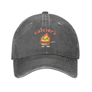 1pc Calcifer's Bacon's Eggs 2 Funny Graphic Print Text Letters Unisex Adult Adjustable Baseball Cap, Mens And Womens Washable Hat, Fashion Casual Sun Hat Washed Denim Baseball Cap