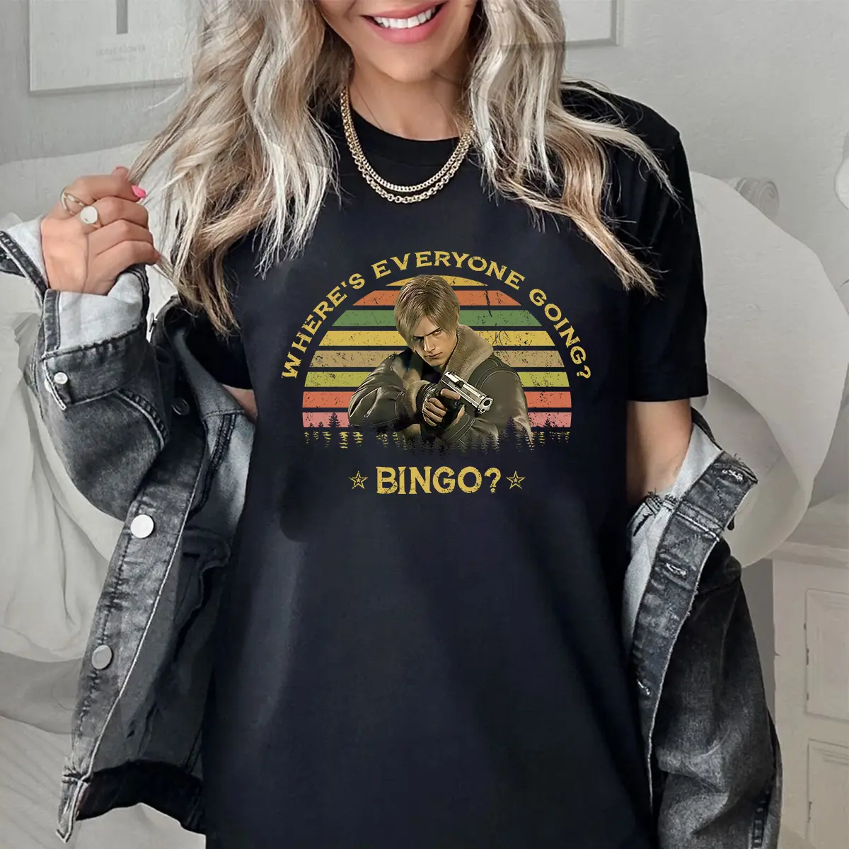 Bingo Kennedy T Shirt Hoodie Sweatshirt, Resident Evil T Shirt Sweatshirt Hoodie, Gamer T Shirt Sweatshirt Hoodie