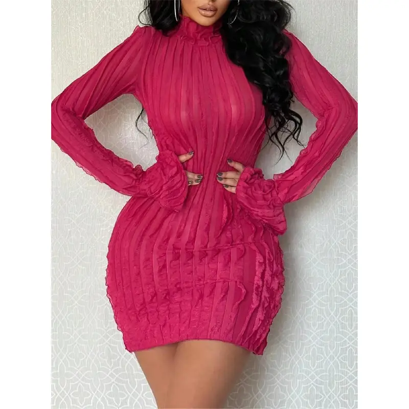 chinese dress ladies Amazon long sleeve mini dress