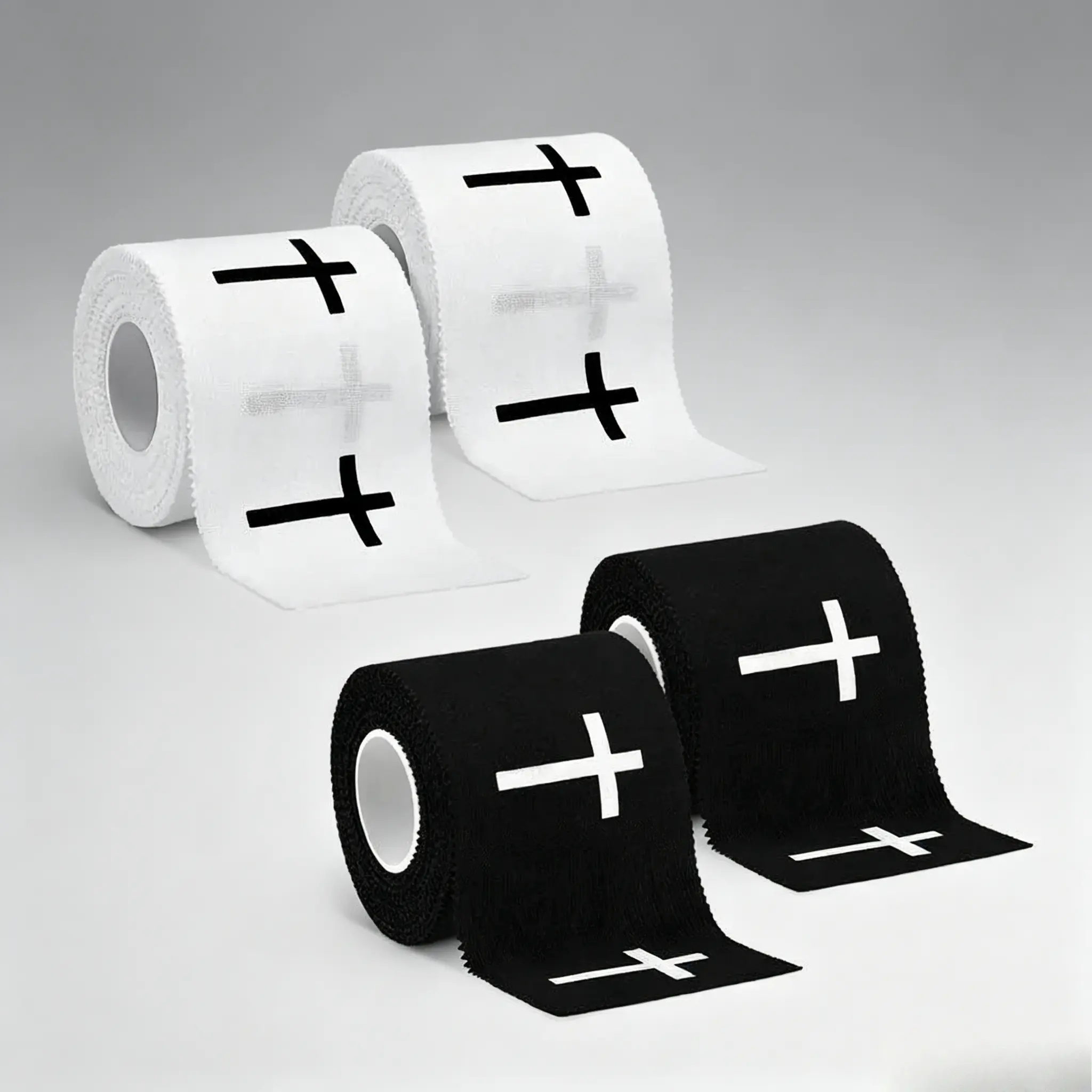 Christian Cross Athletic Cotton Tape Accessory - 2x23ft Rolls, Jesus Design, Durable Lightweight Sports Wrap for Gym Wrist Support, Faith-Inspired Gift for Sports Enthusiasts