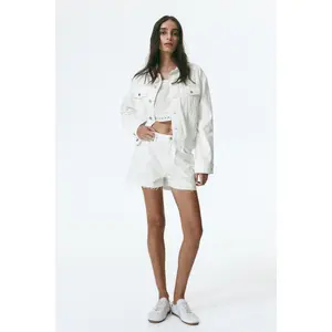 H&M Raw-edge denim shorts