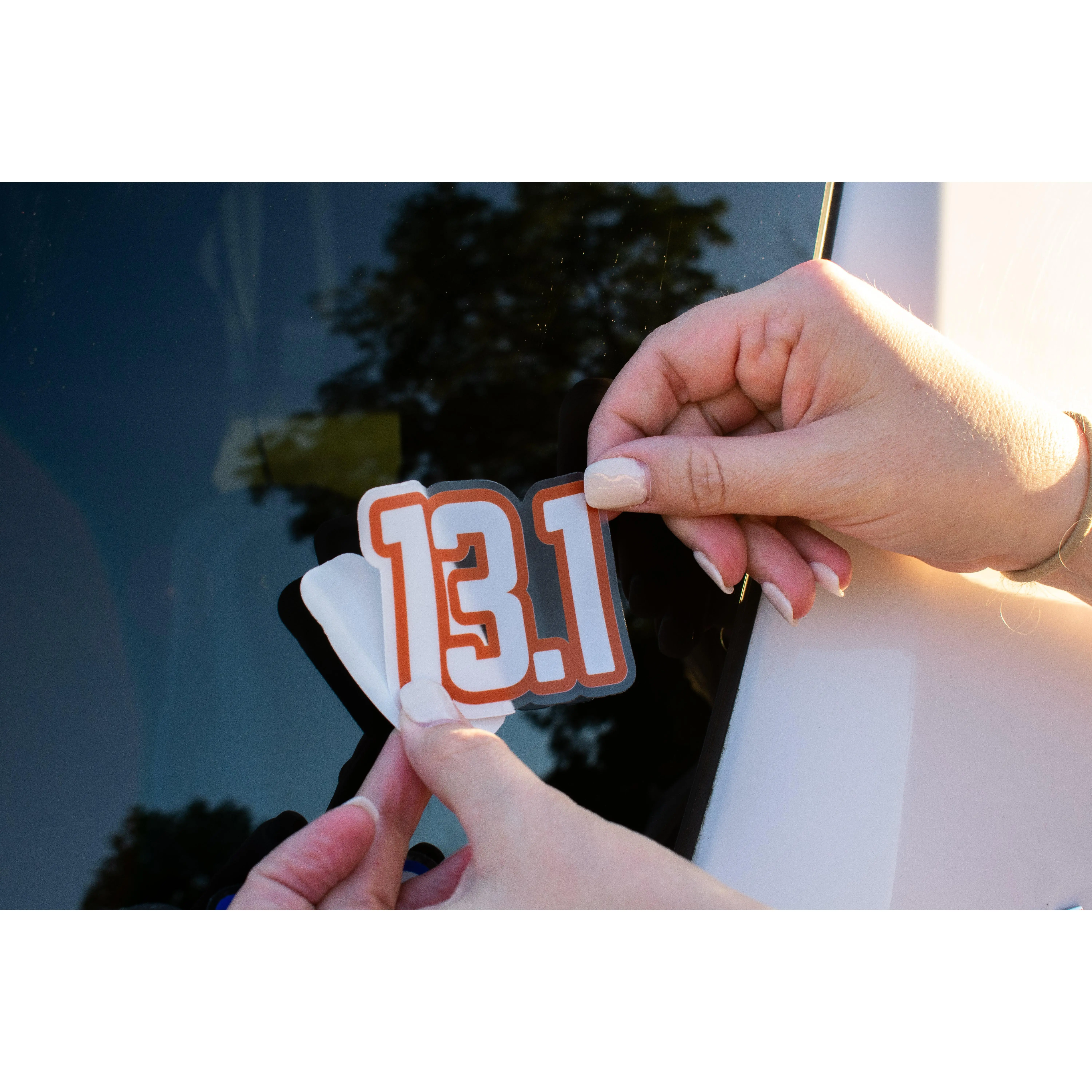 13.1 Half Marathon Clear Edge Sticker