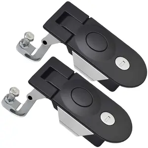Compression Latch Flush Mount, 2-Pack Compression Latch, Zinc Alloy Trigger Latch, Adjustable Lever Manual Flush Latch, Suitable for Truck, Trailer, RV Door Cabinet