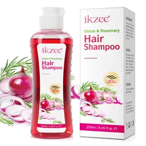 Ikzee Onion Biotin and Rosemary Shampoo & Conditioner Set - All Hair Types Conditioner Hair Care, 250ml Natural Cleanser Haircare Comfort Cleansing