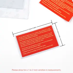 5-Pack Know Your Rights Cards - U.S. Citizenship Rights - 5th Amendment Guide