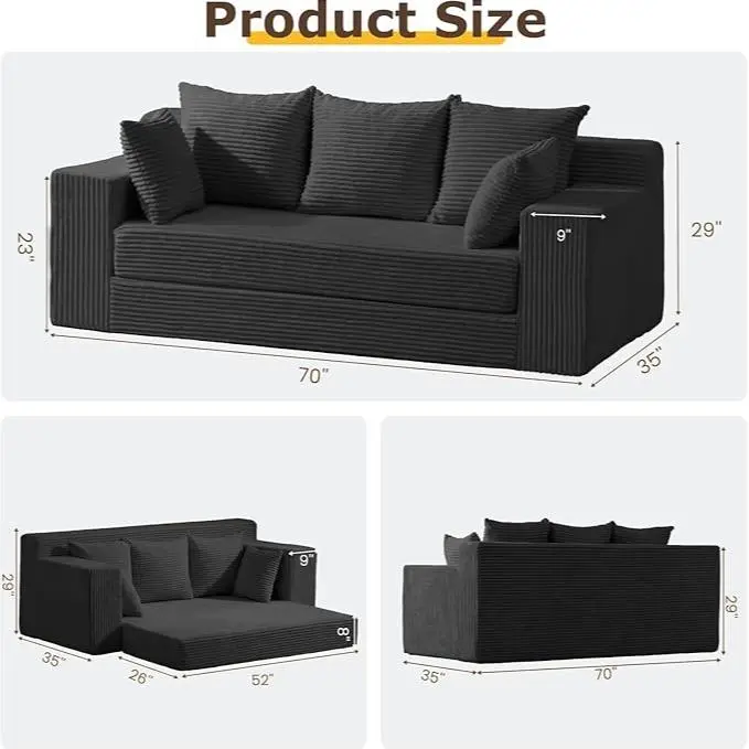 Black-3 seats