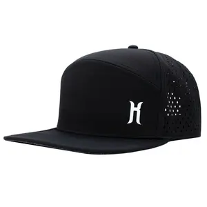 HatKings Performance SnapBack Hat, Flat Brim Water-Resistant Cap
