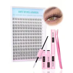 168 D Curl Eyelashes 9-12mm Mixed 0.07mm Thickness, Natural Dense Fake Eyelash Patch, Daily Wear Suitable for Various Occasions, Makeup