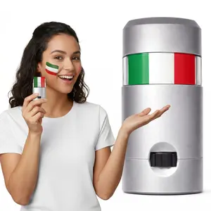 Mexico Flag Face Paint, Face Paint Stick - Green, White, Red - Easy to Apply and Washable for Soccer,4th of July, Festival & Fun Holiday Look,Football, Baseball, Sport Events and National Events,  baseball face paint
