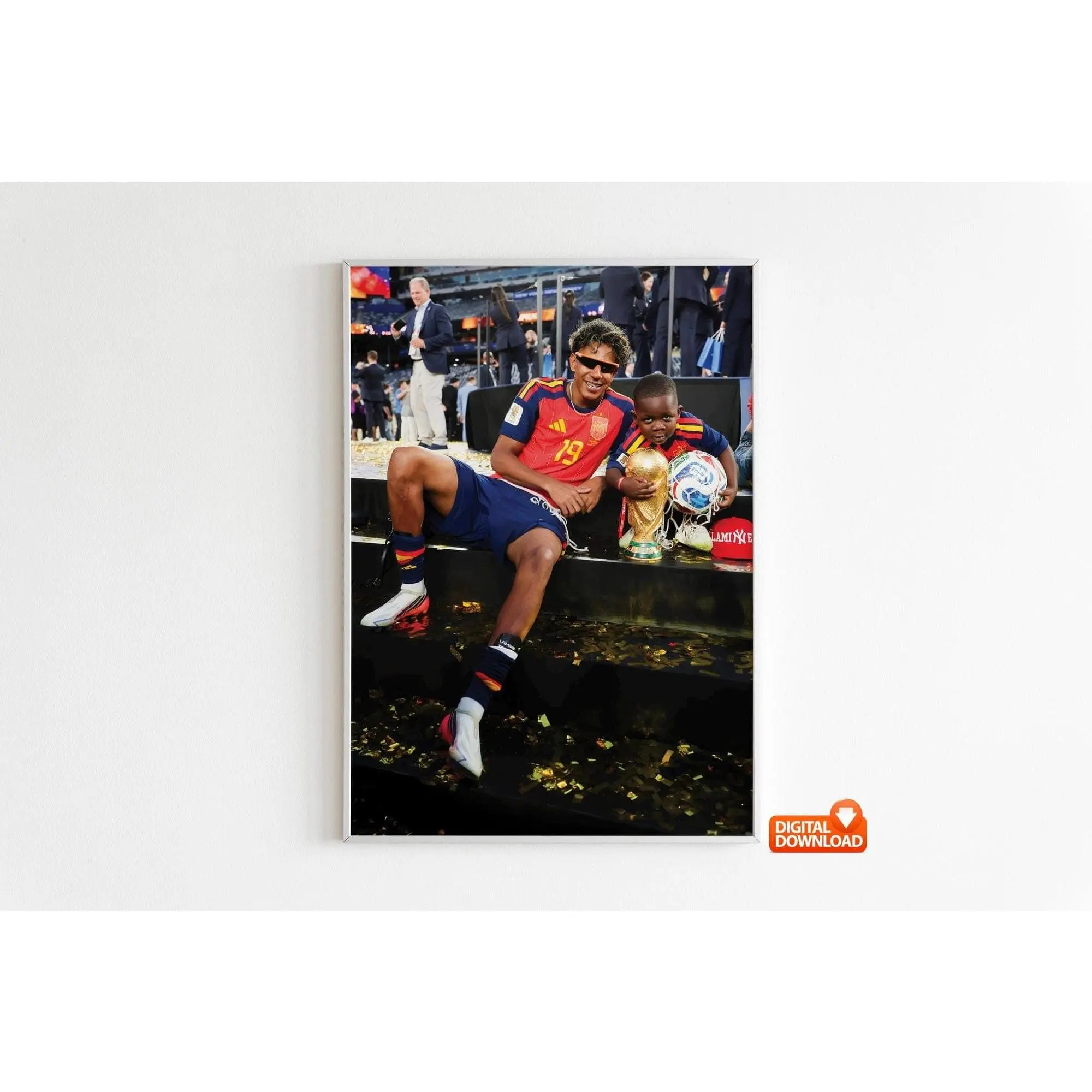 Lamine Yamal Poster, Signed Football Poster( Unframed - Print Only )