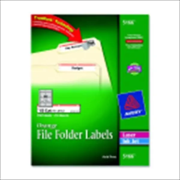 Avery 1074434 Reusable Rectangle Shape Permanent File Labels - 1x3 in & 2/3x3-7/16 in, Laser Inkjet Compatible, Free Templates, 750-Pack for Data Backups, Organizing Digital Photo Albums