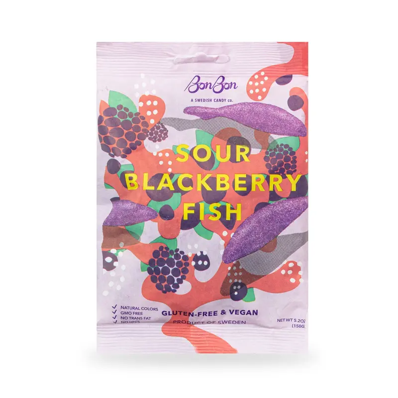 BonBon's Sour Blackberry Fish Candy