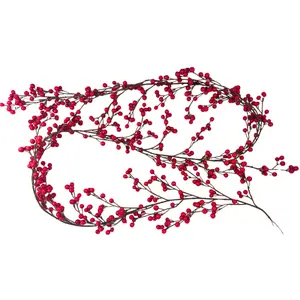 72" Red Berry Garland