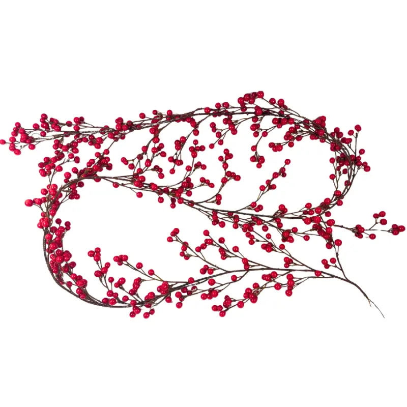 72" Red Berry Garland