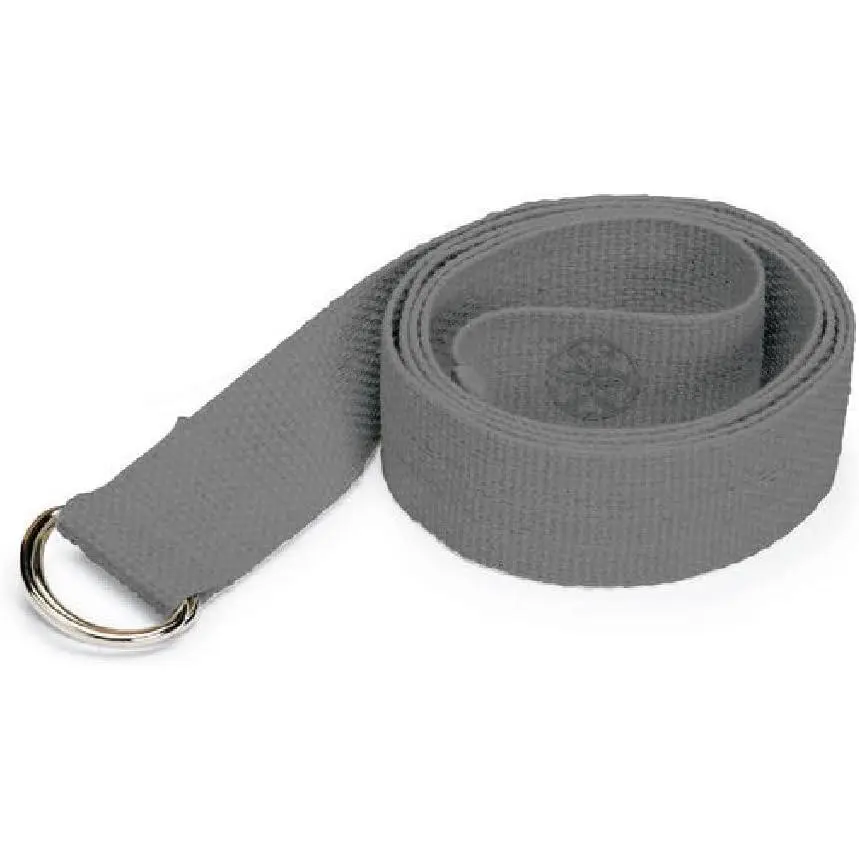 Gaiam Premium Adjustable Yoga Strap with Metal D-Ring Buckle Loop - Athletic Stretch Band for Yoga, Pilates, Physical Therapy | Sports & Outdoor Accessory