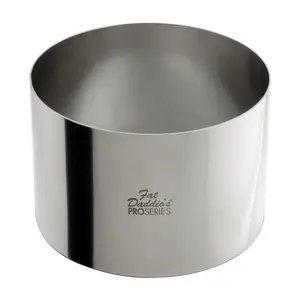 Fat Daddio's SSRD-5030 Stainless Steel Round Cake & Pastry Ring, 5 x 3 inch