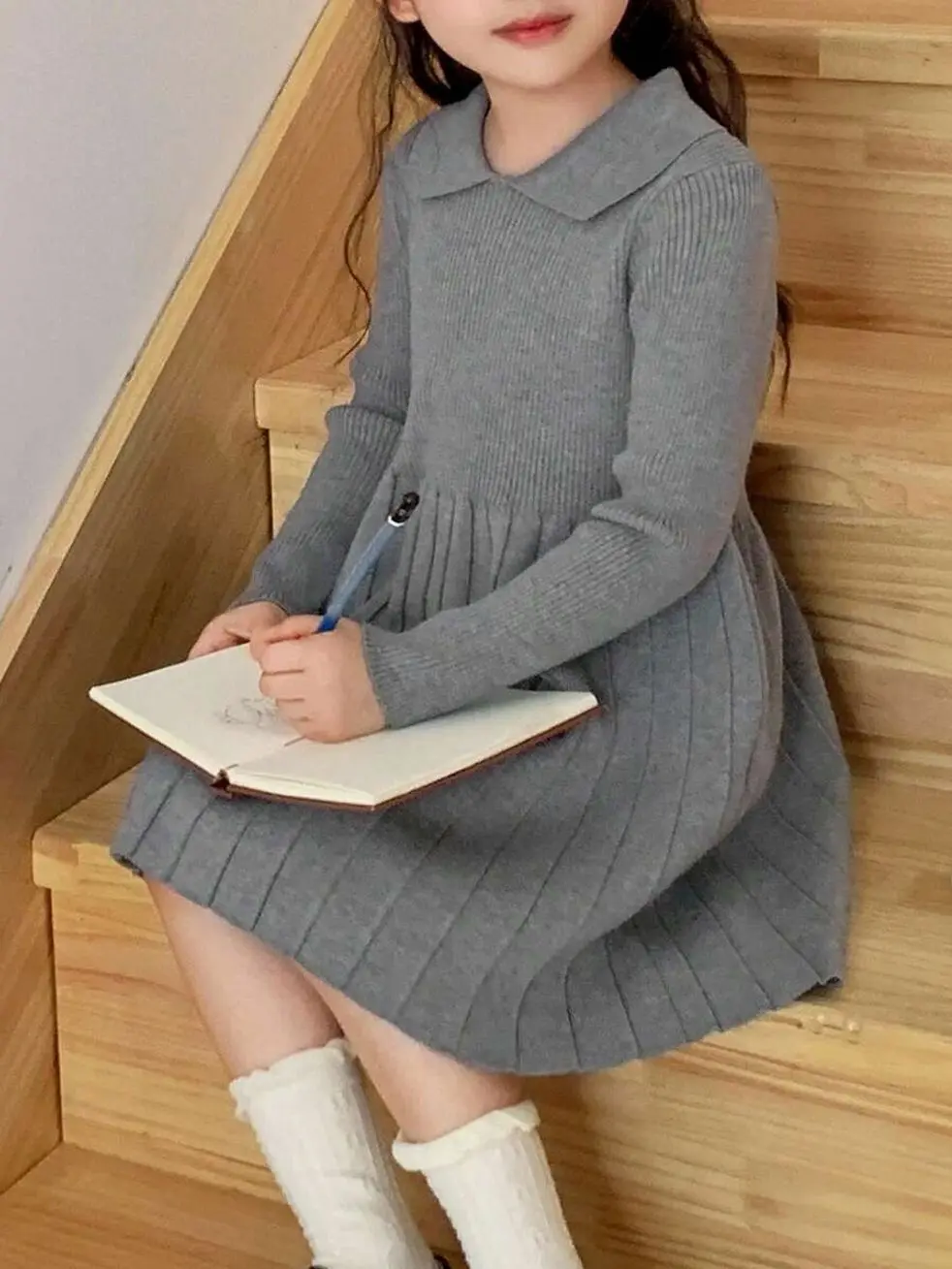 Kids clothing girls - Girls Turtleneck Sweater Dress, Soft Knit Long Sleeve Pullover Fall Winter School girls clothes for kids clean girl clothes cute college girl clothes girly clothing trendy tops for school