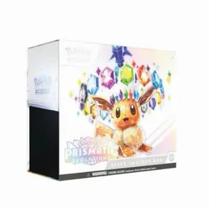 Pokémon TCG Scarlet & Violet Prismatic Evolutions Elite Trainer Box with 9 Booster Packs & Eevee Full-Art Foil Promo Card