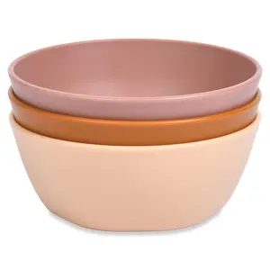 3 Pack Suction Bowl Set for Toddlers – BPA-Free, Microwave & Dishwasher Safe – Baby Led Weaning Feeding Bowls