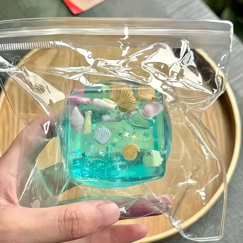Underwater World Theme Squishy Toy, Fish Shell Cartoon 3D Touch Slow Rebound Desktop Decor, Personal Collection or Gift (birthday/festival Christmas), Squishy Cube, Squishy Fidget Cubes
