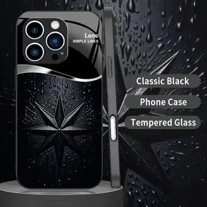 Luxury Star Phone Case — Realistic Raindrop Techwear Black Cover for iPhone 13 Pro — 975