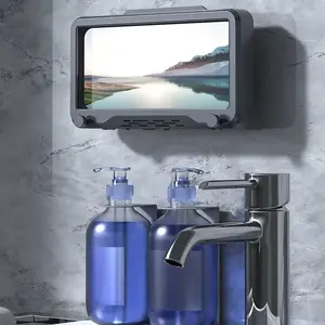 TRC Waterproof Shower Phone Holder with Anti-Fog Touch Screen