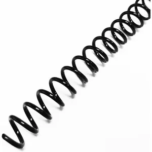 100 Pack Plastic Spiral Binding Coils, 9mm (11/32"), 60 Sheet Capacity, 4:1 Pitch, Black, 48Loops, for Letter Size, for Students and Coworkers