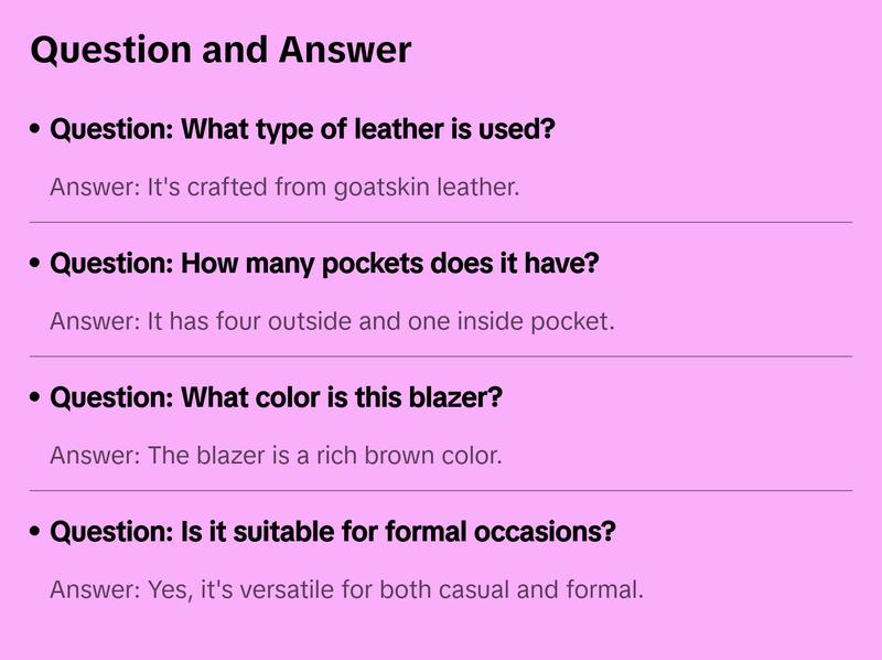 Dalbert Men's Brown Suede Leather Blazer