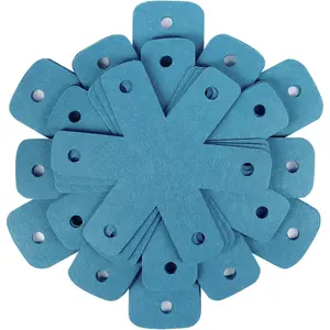 Pot Pan Protectors, Set of 12 and 4 Different Sizes, Larger & Thicker Cyan Pan Protector Pads, Pan Pot Separator Pads for Stacking and Protecting Your Cookware