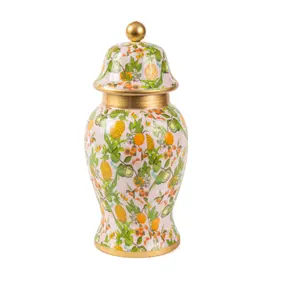 Large Pineapple Gardens Ginger Jar