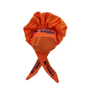 Kaleidoscope Kids Satin Bonnet - Orange