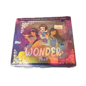 Pack or Box. 2025 Topps Disney Hobby Wonder. Look for exclusive Tapestry original art. Limited edition autographs and sketches. 20 packs per hobby box. 6 cards per pack.