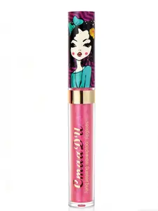 CmaaDu Beautiful Girl Pearl Lip Gloss Lipstick Metallic Lip Glaze, Futuristic Stage Makeup Silver Gold  Luxurious Long Lasting Glossy Cosmetic